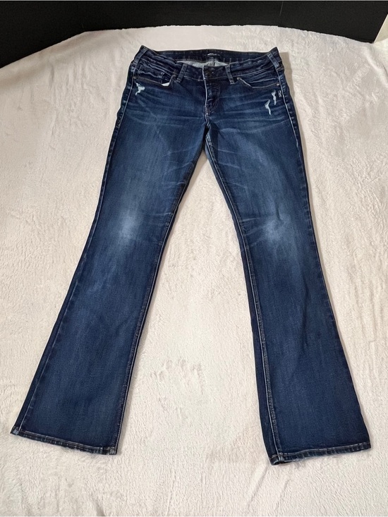 Silver Jeans Denim - Silver Jeans Women's Dark Blue Flare Jeans